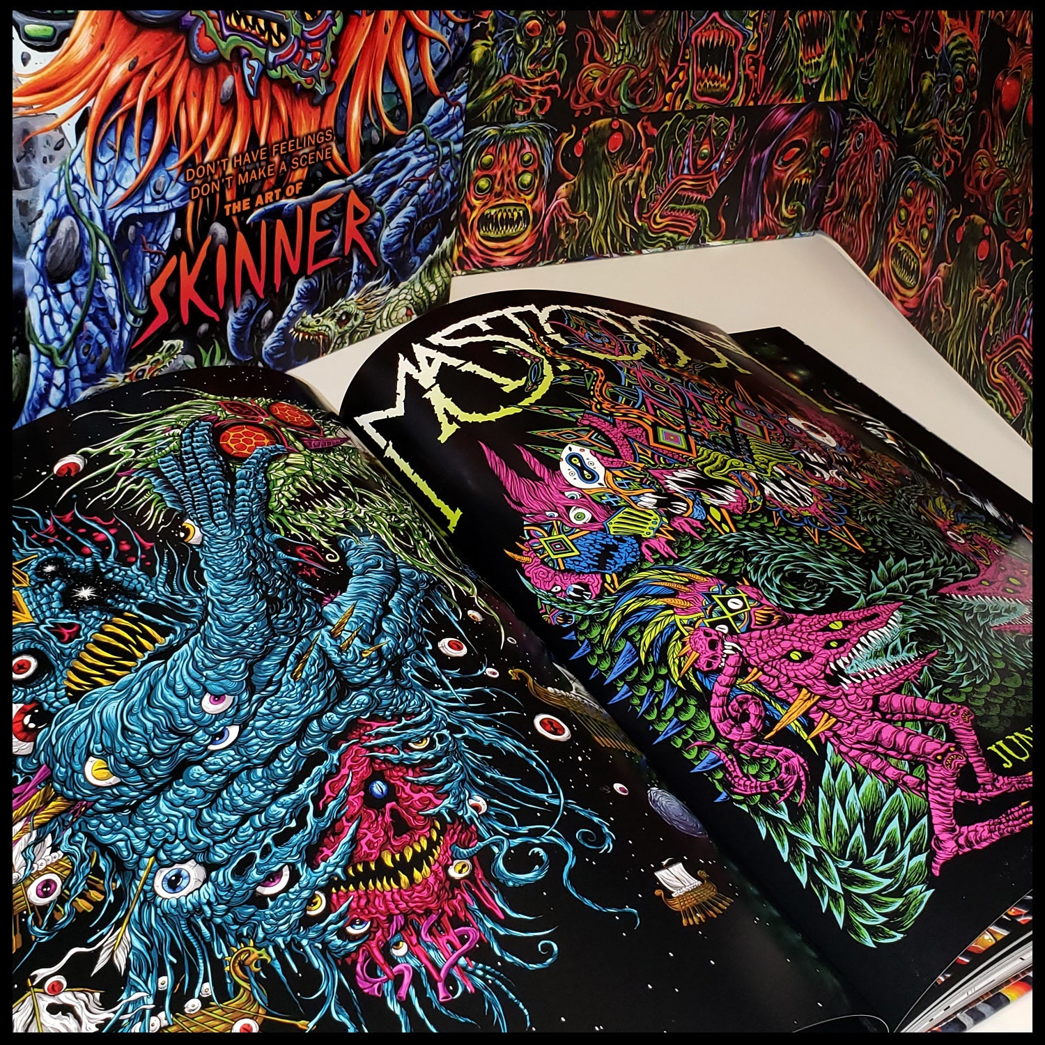 Skinner - DON'T HAVE FEELINGS, DON'T MAKE A SCENE Coffee Table Art Book SIGNED!