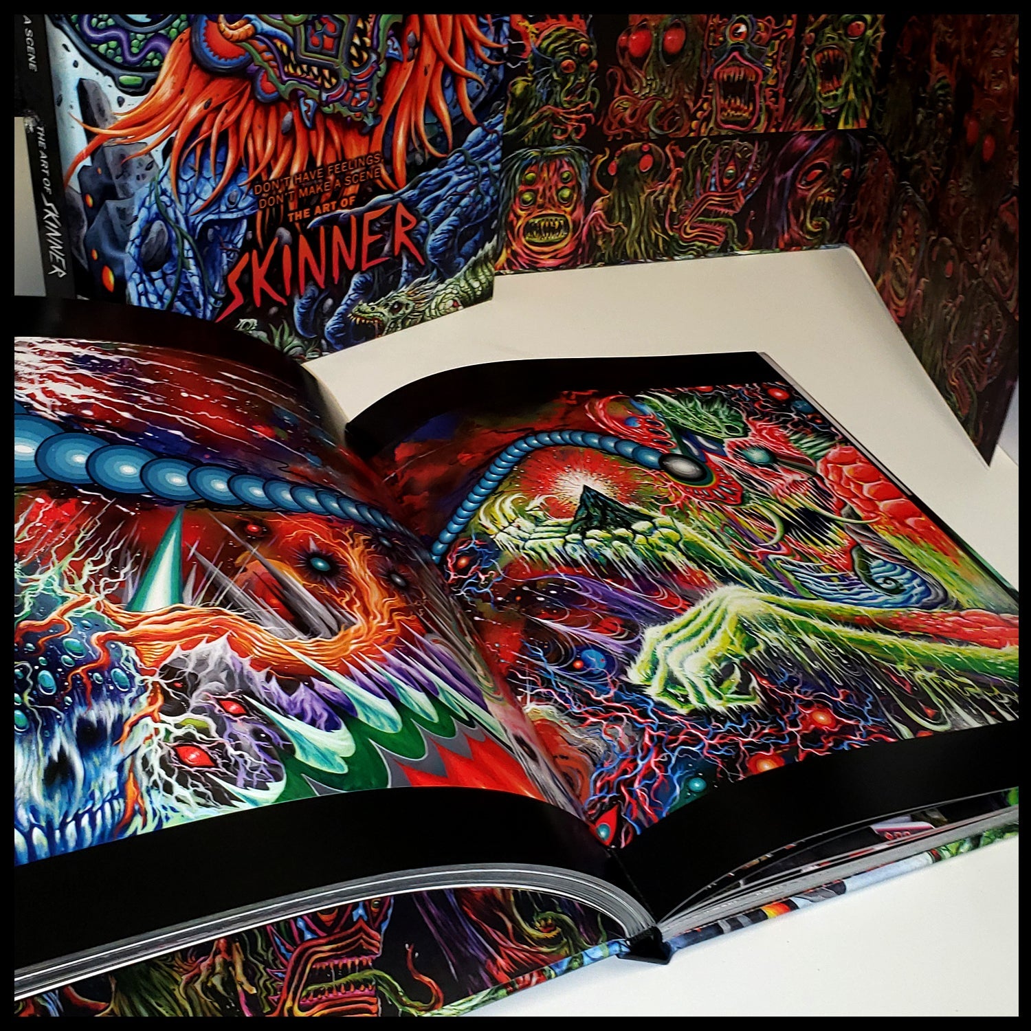 Skinner - DON'T HAVE FEELINGS, DON'T MAKE A SCENE Coffee Table Art Book SIGNED!