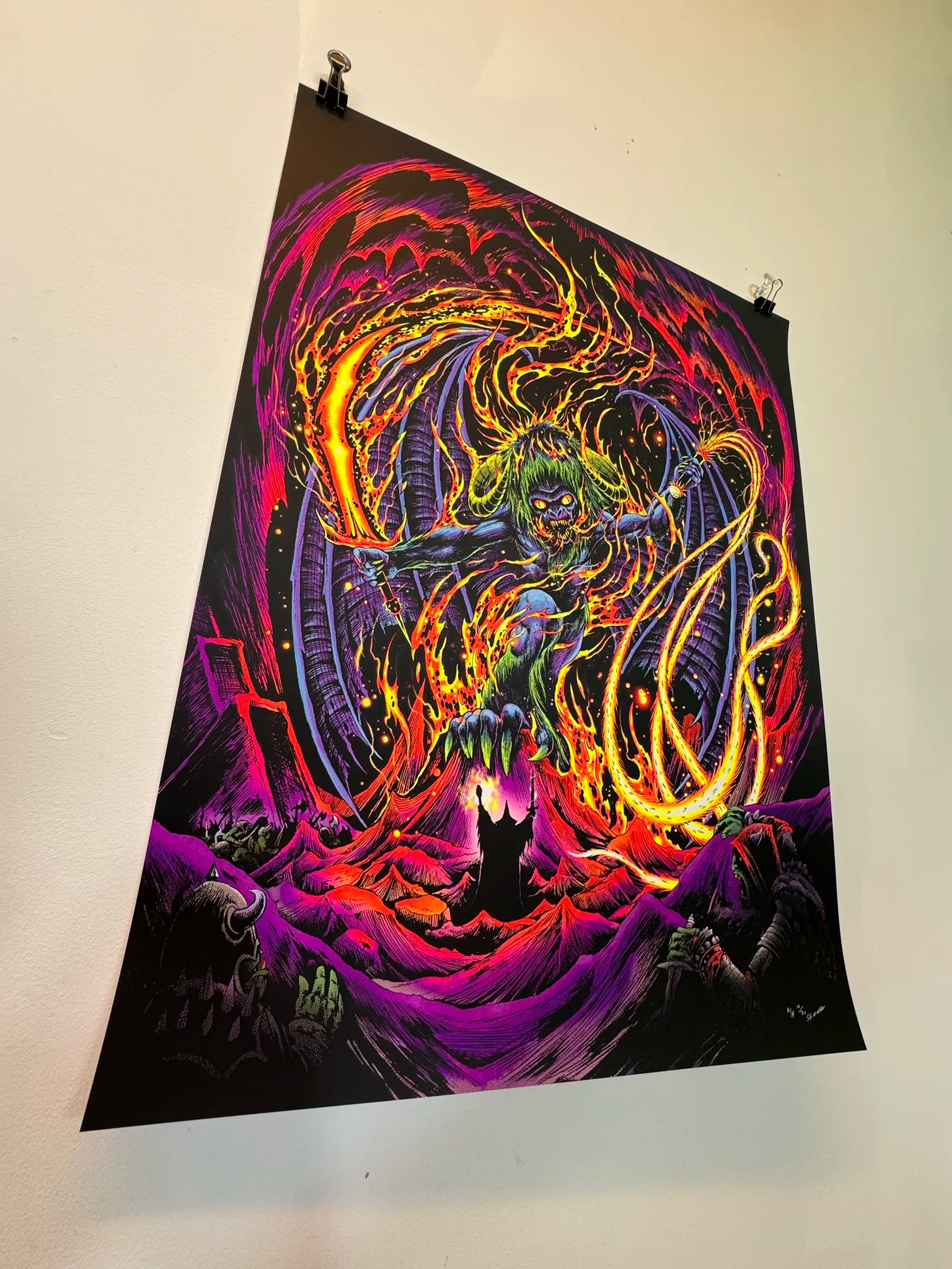 Shadow and Flame - Screen Printed Poster