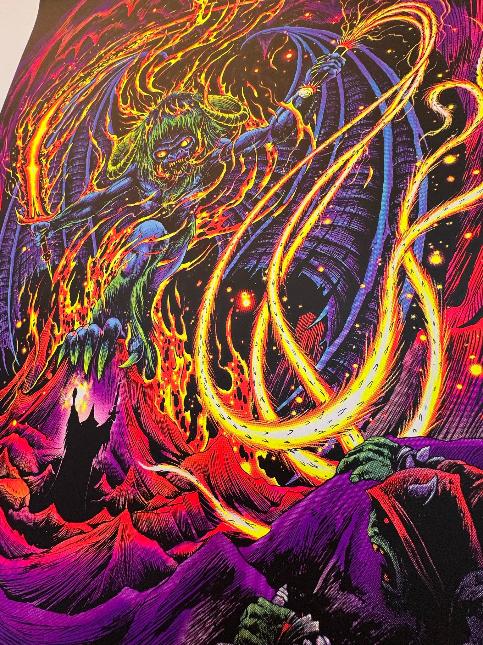 Shadow and Flame - Screen Printed Poster