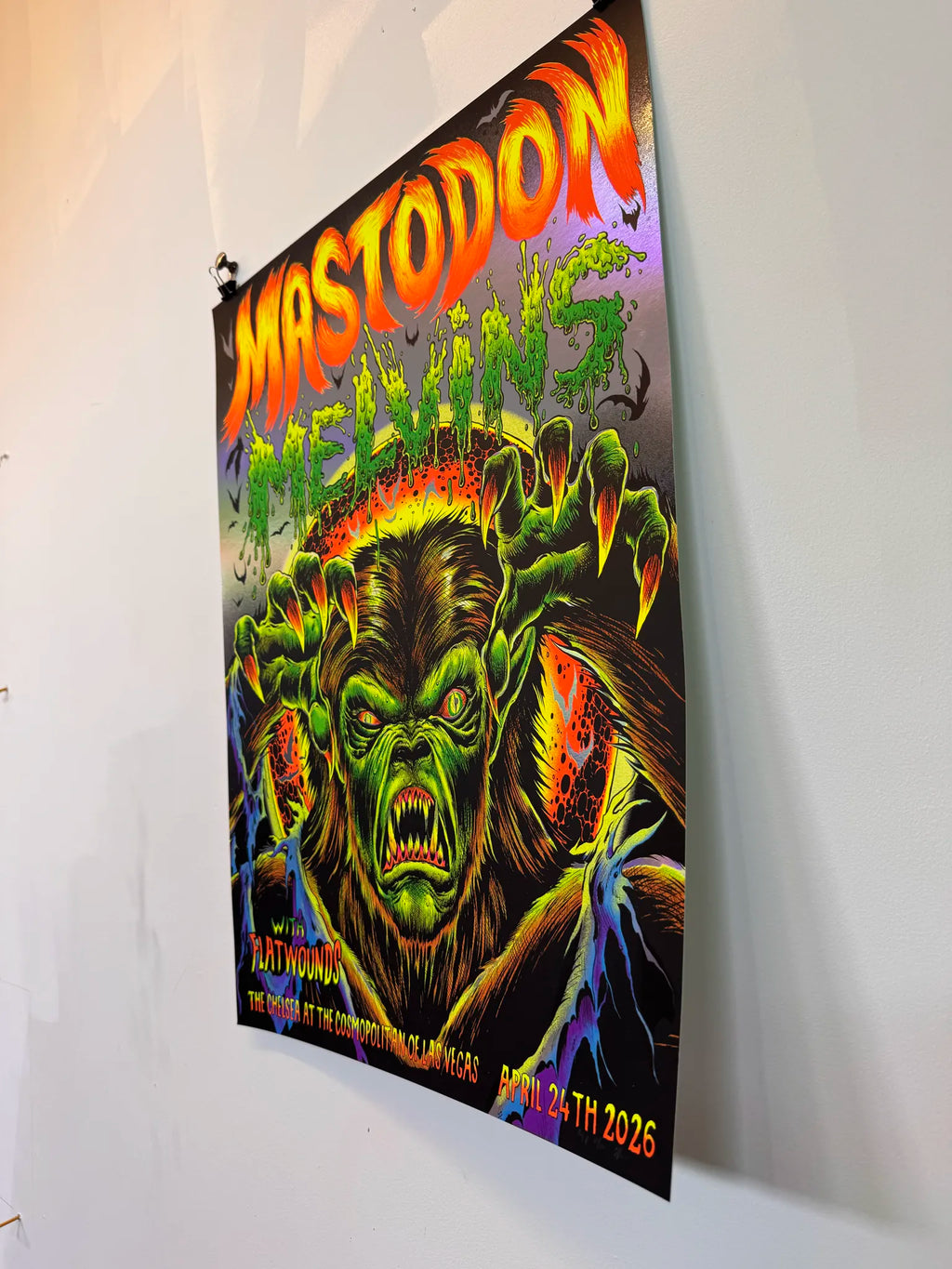 Mastodon Melvins - Screen Printed Poster FOIL EDITION