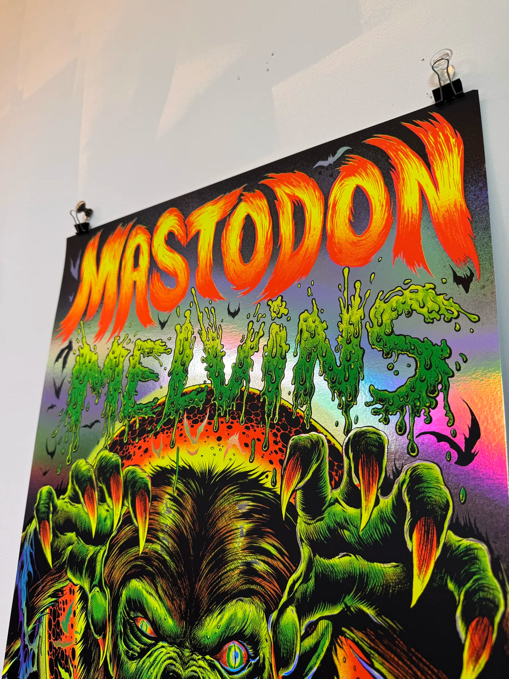 Mastodon Melvins - Screen Printed Poster FOIL EDITION