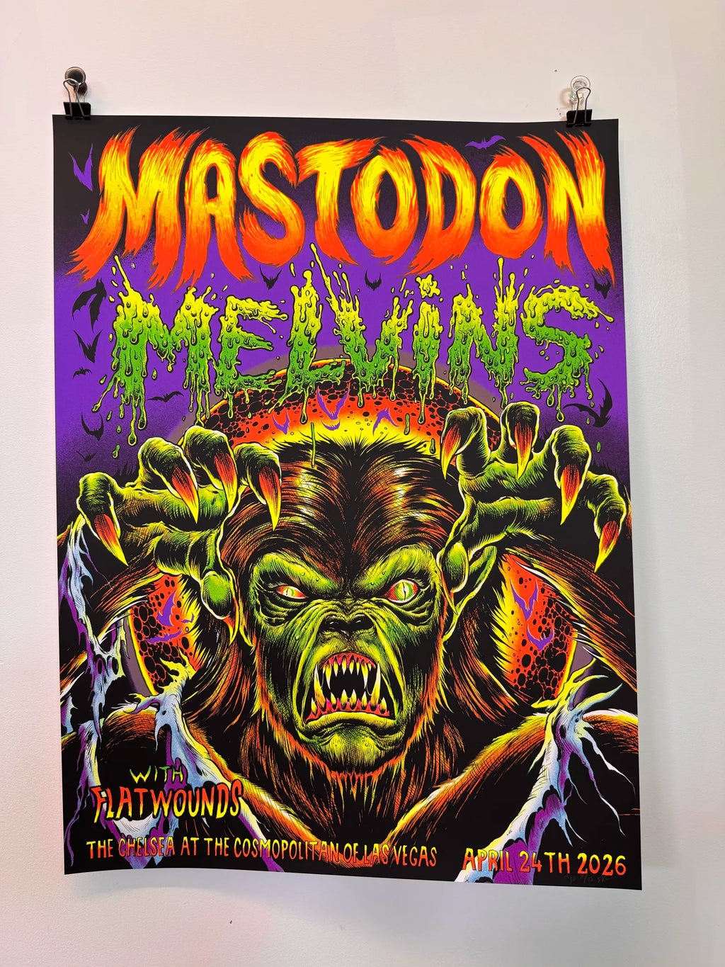 Mastodon Melvins - Screen Printed Poster