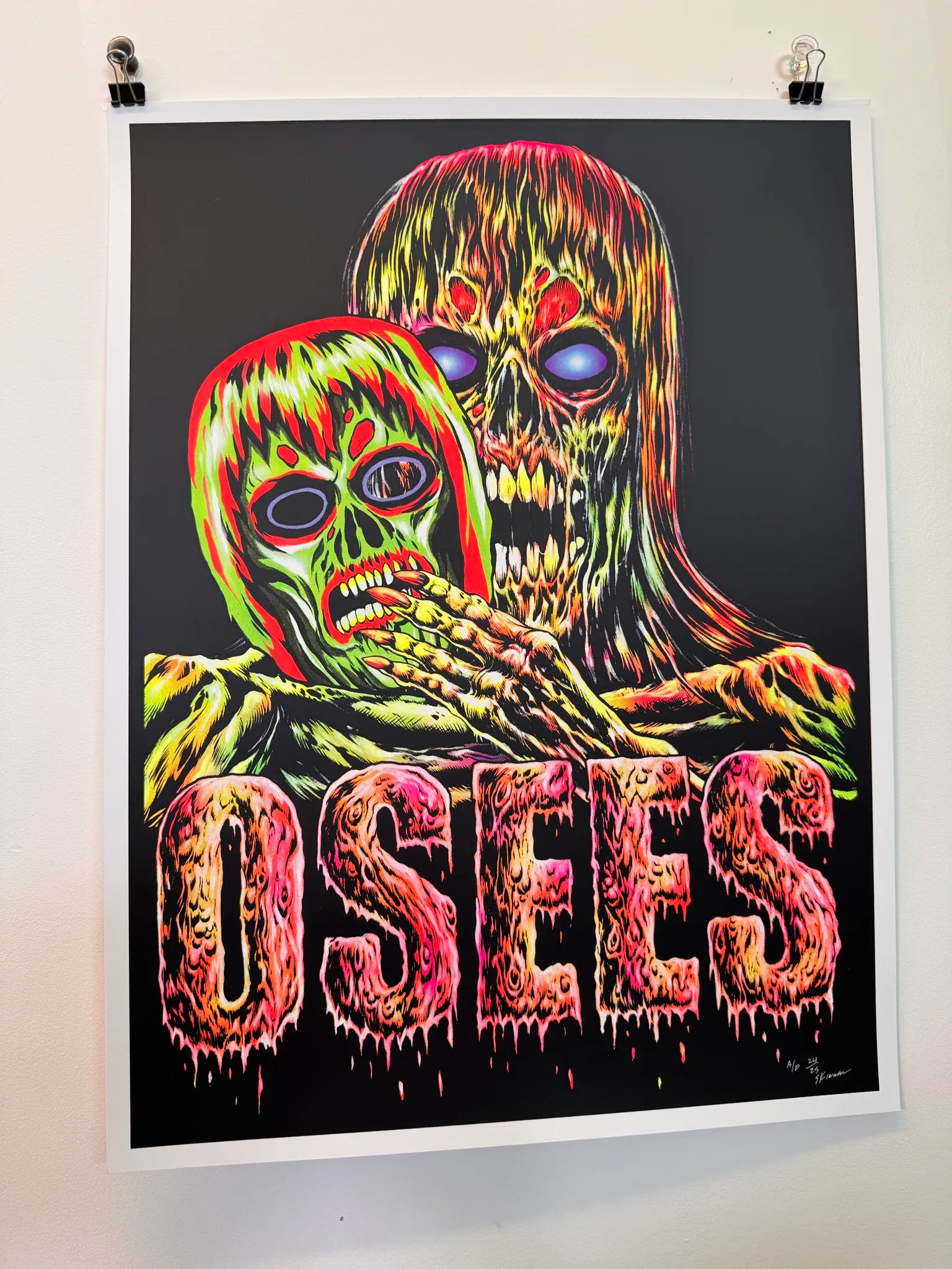 Osees 'Heel Reveal' - Screen Printed Poster