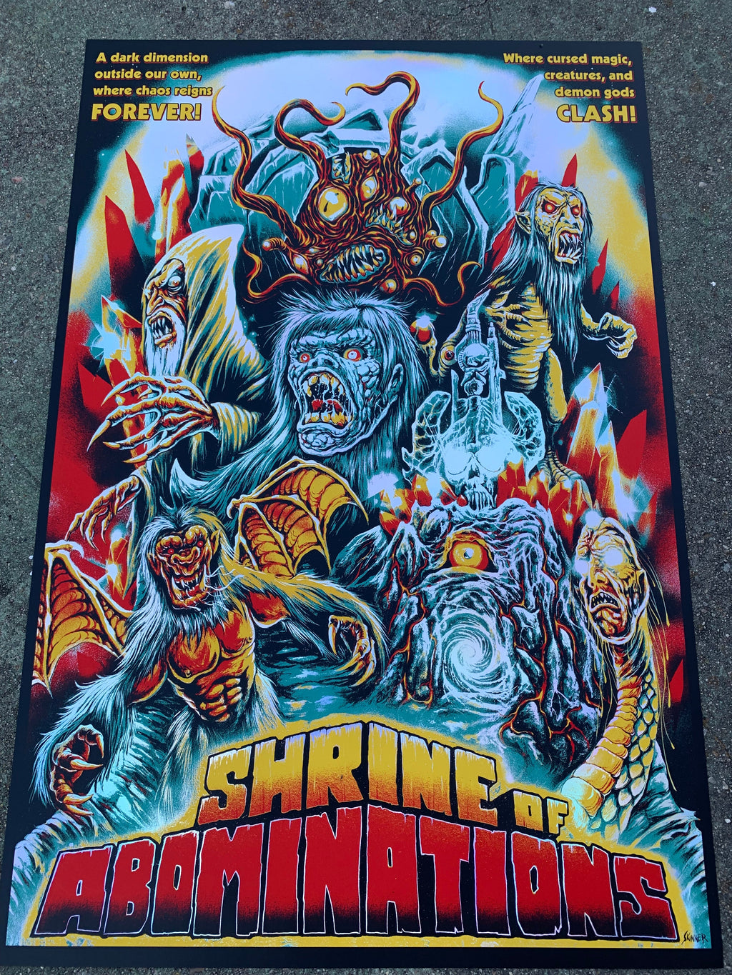 SKINNER - Shrine Of Abominations Poster
