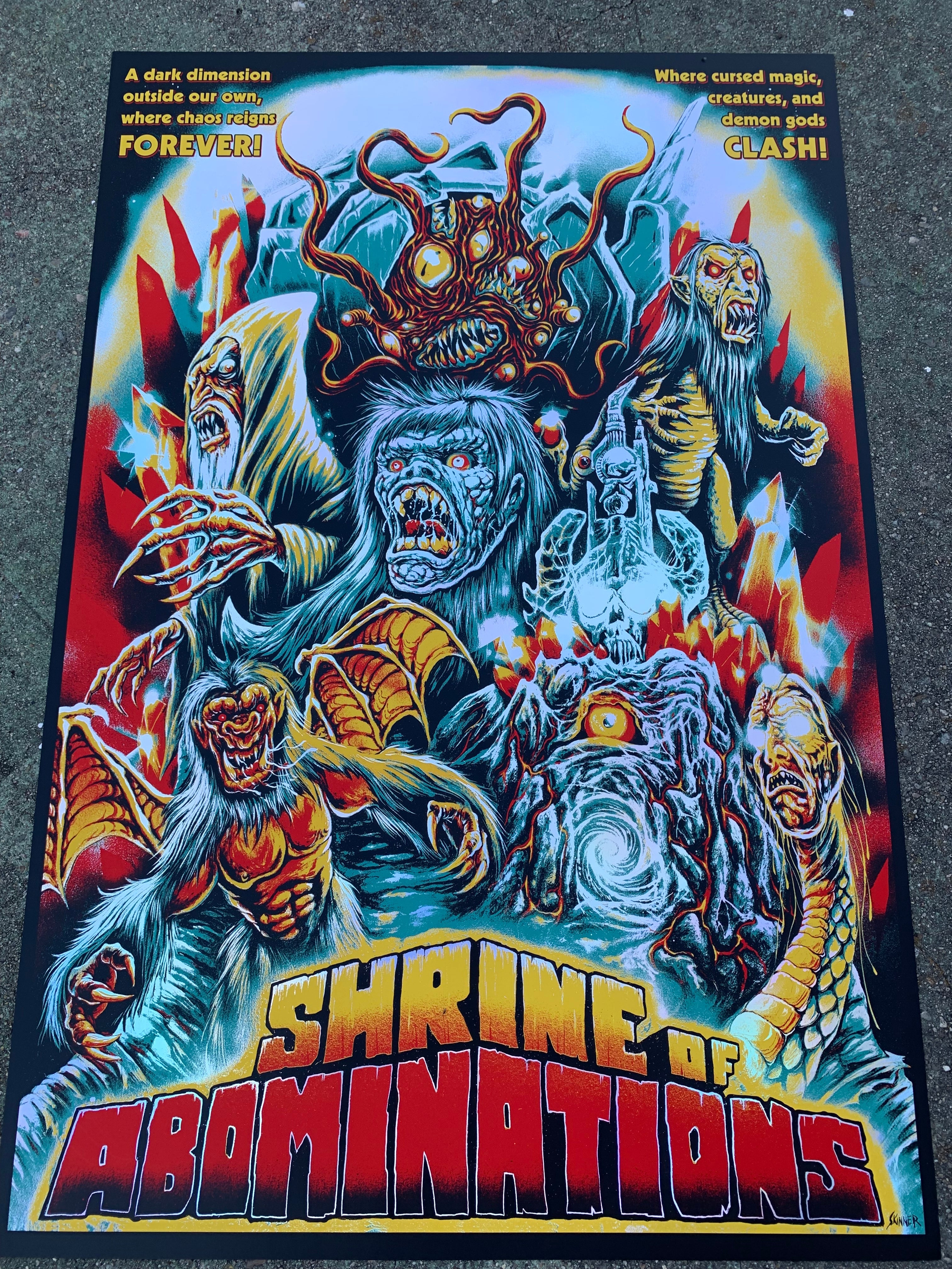 SKINNER - Shrine Of Abominations Poster