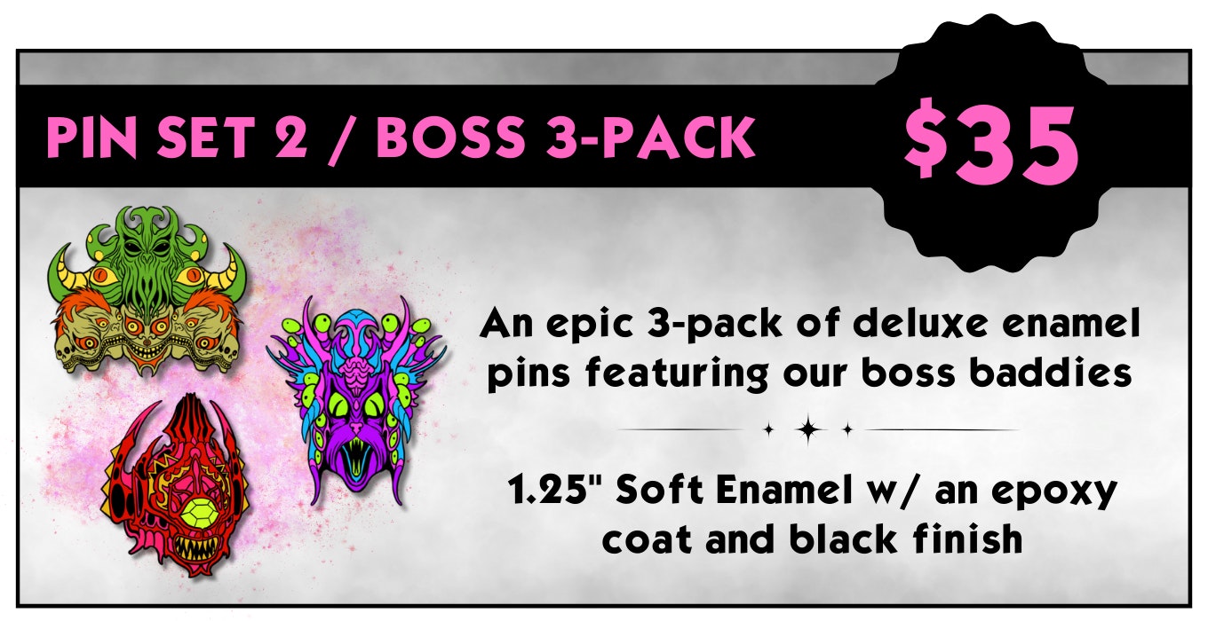 Pin Set 2 - Boss 3-Pack